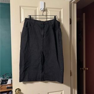 Universal Thread Charcoal Denim Skirt
